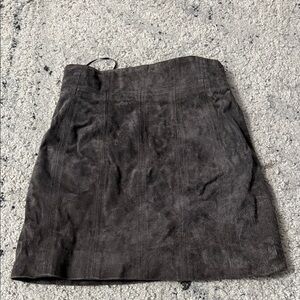 Express Brown Suede Skirt